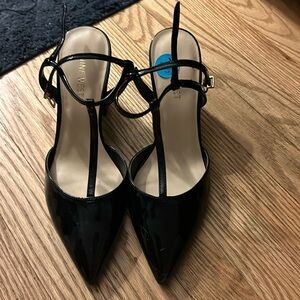 Nine West black heels.
